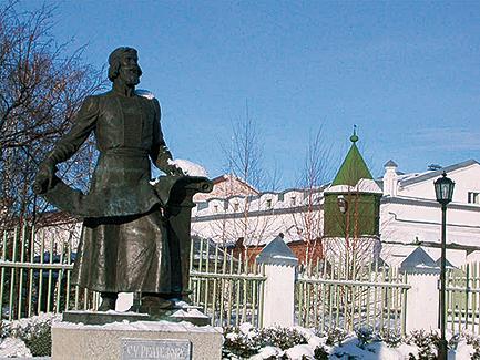Памятник Ремезову Пюхтинский СвятоУспенский монастырь Пос Муравленко - фото 11