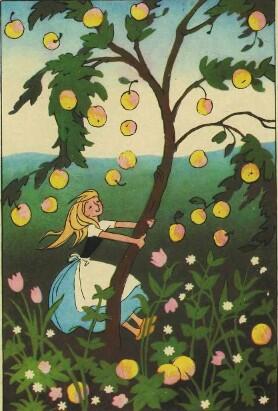 Тряхнула девочка яблоню яблоки так и посыпались градом Стряхнула она все - фото 4