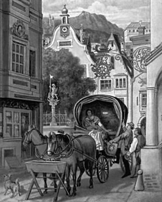 М фон Швинд Свадебное путешествие 1862 Галерея Шака Мюнхен Швиц - фото 127