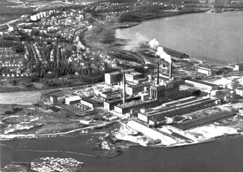 Целлюлозный завод концерна Свенска целлюлоза близ г Сундсвалль Сцена из - фото 96