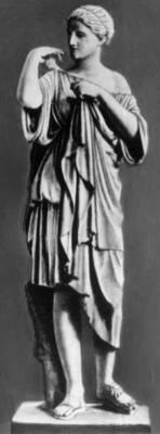Древнегреческая женская одежда хитон и гиматийхламидион Статуя Артемиды - фото 8