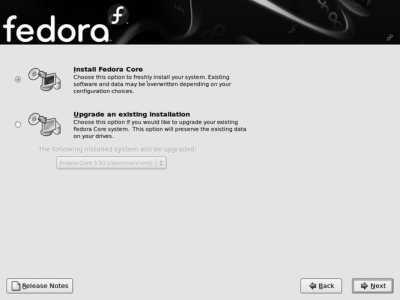 Choose Install Fedora Core if you want to replace your existing installation - фото 12