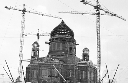 Строительство нового Храма Христа Спасителя в Москве 1996 год Казино на - фото 21