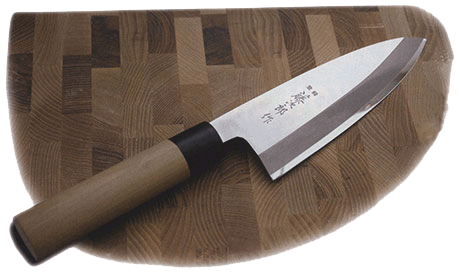 Классический японский нож для предварительной разделки рыбы и птицы Deba - фото 10