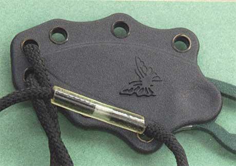 Очень важной частью подвесной системы носимого на шее ножа является звено - фото 8
