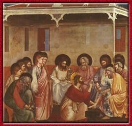 Здесь все апостолы и среди них Иуда Над головой его сияние следовательно - фото 21