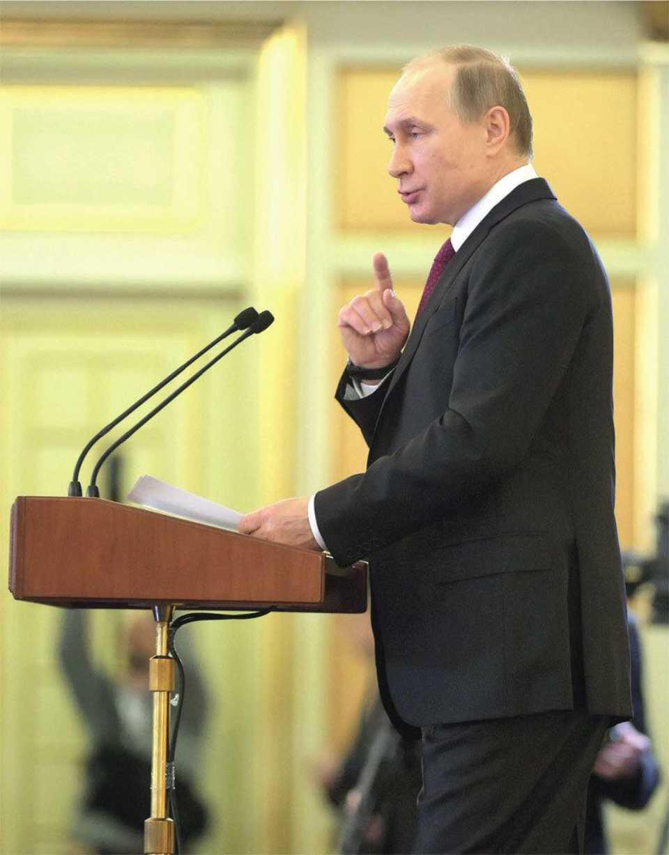 В любом выступлении Владимира Путина содержатся обязательная и произвольная - фото 19