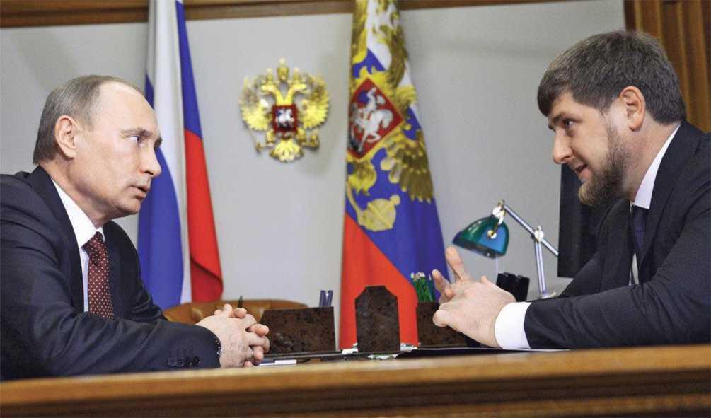Глава Чечни Рамзан Кадыров встречаясь с Владимиром Путиным не говорит - фото 43