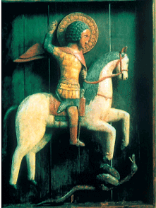 Святой Георгий Деревянная скульптура XV в Однако согласно церковному канону - фото 8
