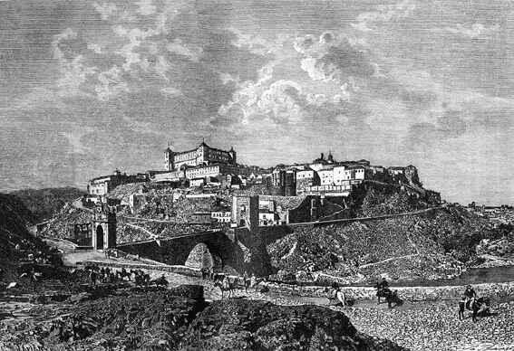 Вид на Толедо Гравюра 1876 Влияния восточного искусства не избежал и Толедо - фото 1