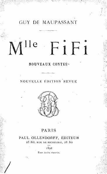 Guy de Maupassant Mademoiselle Fifi Édition illustrée MADEMOISELLE FIFI - фото 1