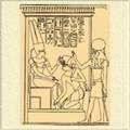 Фараон преклоняющий колени перед АмономРа Египетские боги и богини Слева - фото 24