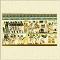Древнеегипетские вожди приносят дары фараону Стенная живопись на Фивской - фото 43