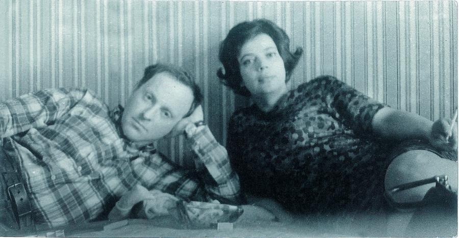 Иосиф Бродский и Наталия Сухаревич Москва Тишинка начало 1970х Фото - фото 48