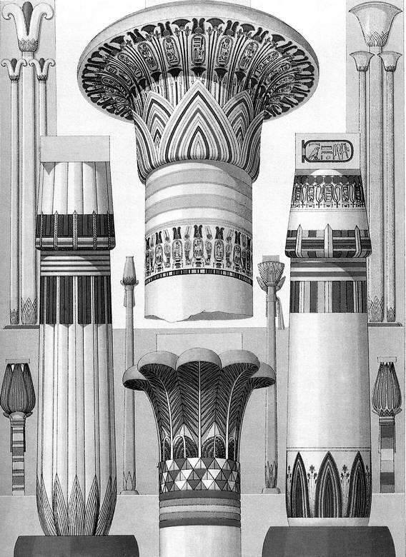 Растительновидные колонны Древний Египет Колонны с изображением Хатхор - фото 36