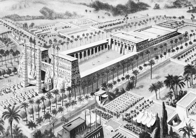 Храм АмонаРа в Карнаке Новое царство Реконструкция Египтяне также строили - фото 40
