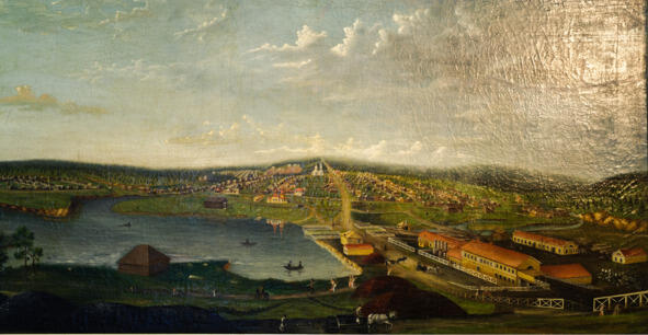 Вид Кизеловского завода 19 век автор неизвестен из коллекции Пермского - фото 2