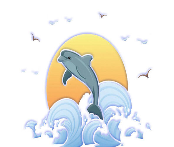 Дельфин Дельфин резвился в море Привык он жить на воле Резвился - фото 5