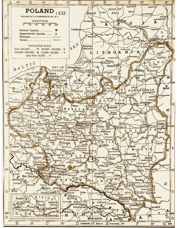 Карта Польши 1938 г 31 августа 1939 г договор был ратифицирован Верховным - фото 3