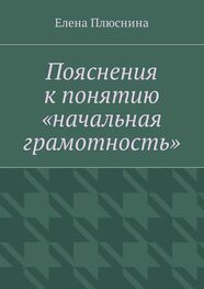 Елена Плюснина: Пояснения к понятию «начальная грамотность»