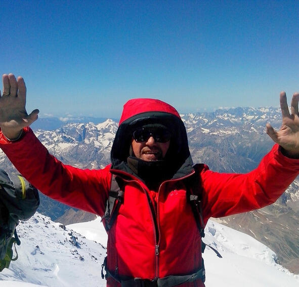 23 июля 2014 года 1143 Западная вершина Эльбруса высота 5642 Прекрасная - фото 1