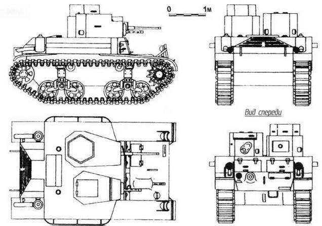 М2А2 Тактикотехнические характеристики легкого танка М2А4 БОЕВАЯ МАССА т - фото 6