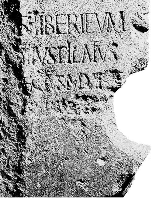Кесарийская известковая плита с надписью Августу Тиберию Понтий Пилат префект - фото 1