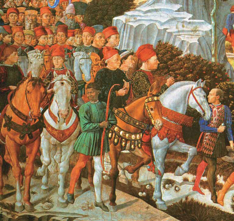 Беноццо Гоццоли Путешествие волхвов в Иерусалим 1459 Фрагмент фрески - фото 2