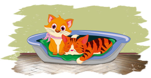 Два котёнка Рыжик с Машей До чего ж они игривы И смешны и шаловливы Вот - фото 2