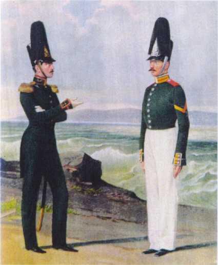 Штабофицер Артиллерийской роты и матрос Ластовой роты ГЭ 18441855 гг Из - фото 84