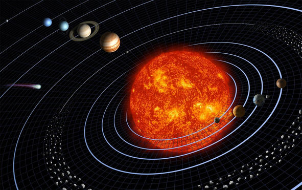 Солнечная система расположена в одной плоскости Практически все планеты - фото 14