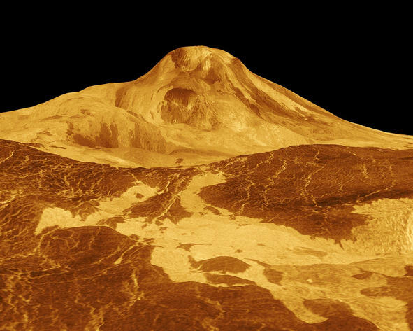 Гора Маат Венера На Венере обнаружено всего около 900 метеоритных кратеров - фото 5