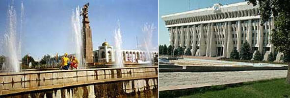 В центре Бишкека В уличном киоске покупаем карты района нашего маршрута и - фото 11
