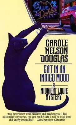 Carole douglas Cat in an Indigo Mood