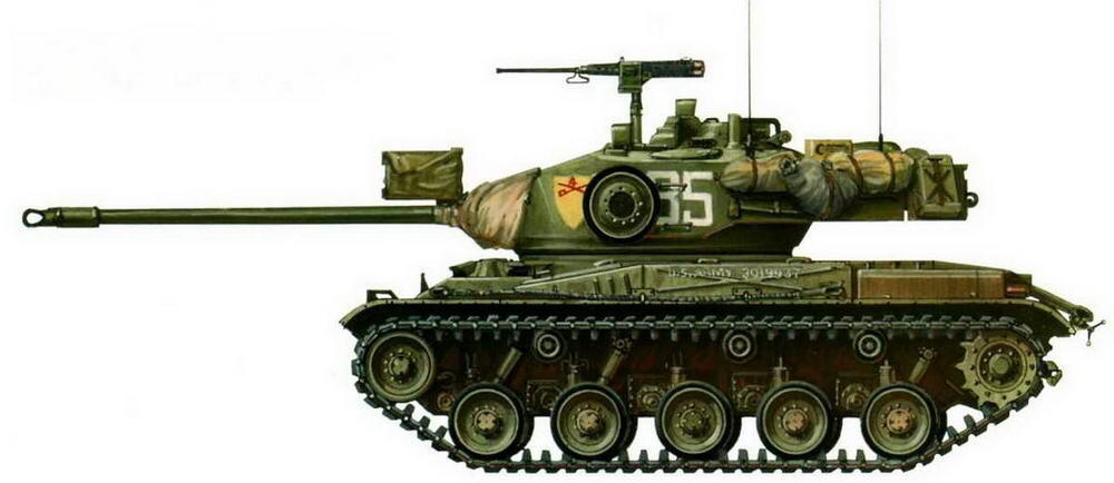 Легкий танк М41 4й кавалерийский полк 25й американской пехотной дивизии - фото 83