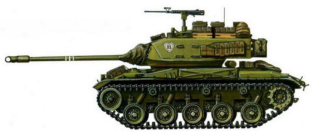 Легкий танк М41АЗ 11й бронекавалерийский полк 1й танковой бригады армии - фото 84
