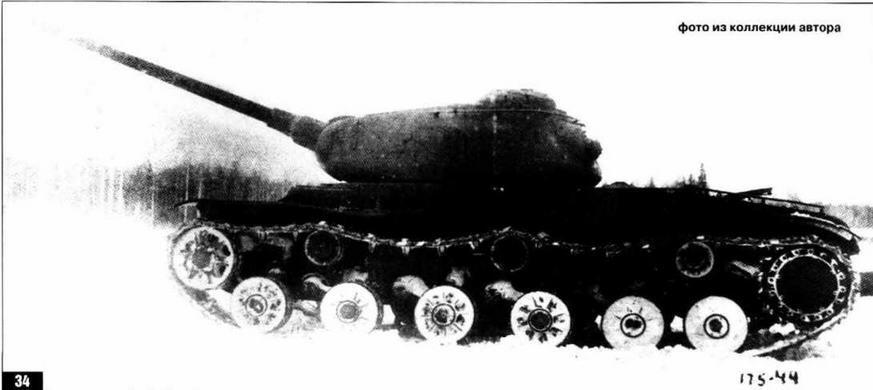 Танк КВ100 вооруженный 100мм пушкой С34 в башне танка КВ85 на испытаниях - фото 41