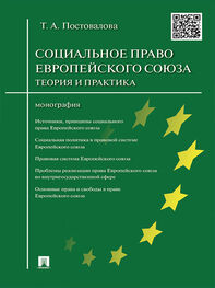 Татьяна Постовалова: Cоциальное право Европейского союза: теория и практика. Монография
