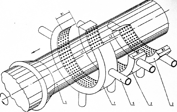 Рис 3 Схема спрейера для циклической закалки 1 2 3 спрейеры с углами - фото 3