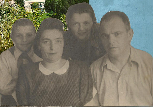 Это тоже семья Штернов вскоре после приезда на Сахалин Слева направо Володя - фото 18