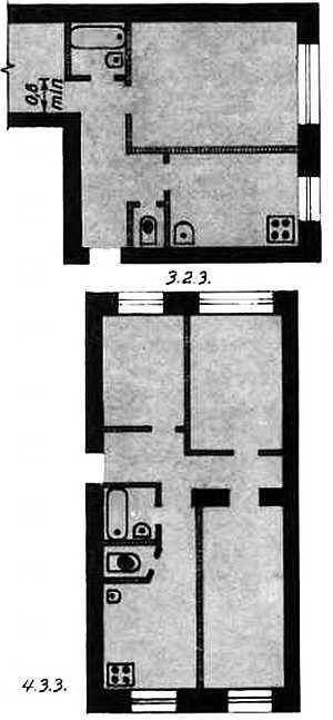 Если раньше квартиры строили прямоугольными в плане и с окнами в одну сторону - фото 9