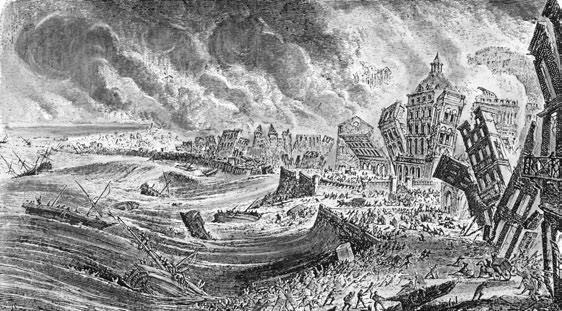 В 1755 году столица Португалии Лиссабон была разрушена землетрясением и цунами - фото 7