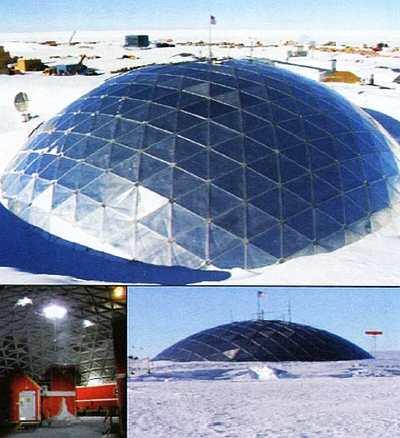 Стеклянный купол на стальном каркасе в Антарктике Это пожалуй самое - фото 2