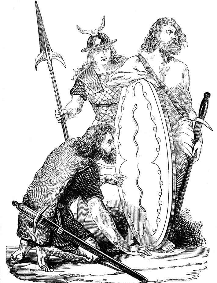 Галльские солдаты до римского господства Гравюра из журнала Le Magasin - фото 2