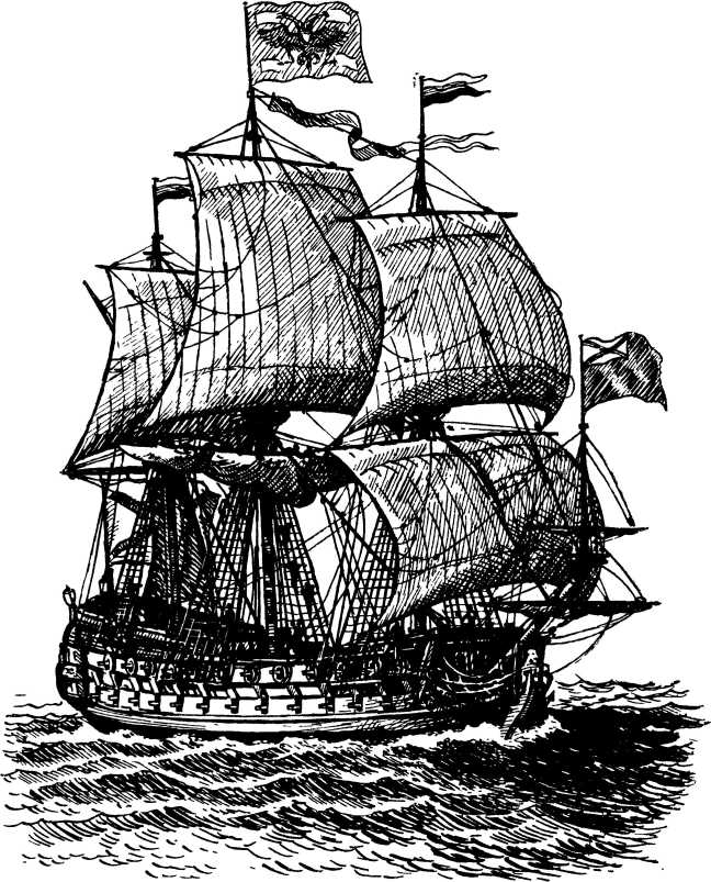 Корабль Полтава Большое внимание уделял Петр I развитию торгового флота и - фото 18