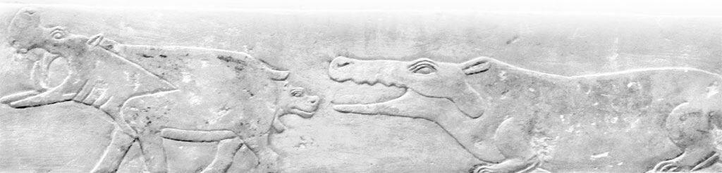 На этом древнеегипетском изображении нильский крокодил готовится напасть на - фото 6