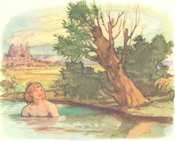 В то время как он купался по берегу реки проезжал король Кот уже поджидал - фото 39