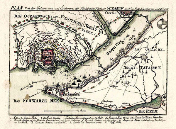 План осады Очакова 1788 Смерть Г Потемкина Гравюра XVIII в Встреча - фото 68