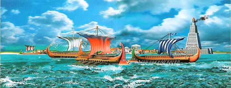 Греческие корабли отплывают из Александрии Египетской Удивительно что такую - фото 3