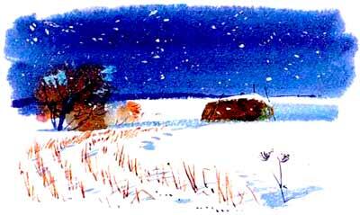 Г Скребицкий Январь Зимняя полночь Крепчает мороз густым серебряным инеем - фото 19